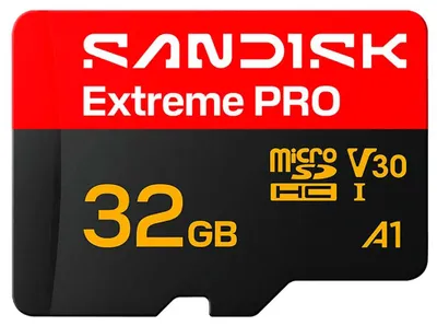 Obrázek produktu pro SanDisk Extreme PRO microSD UHS-I, 32 GB, MicroSDHC, UHS-I, 100 MB/s, 90 MB/s, Class 3 (U3)