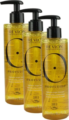 Produktbild von Revlon Professional Orofluido 3 x 240 ml Shampoo für jeden Haartypen Set