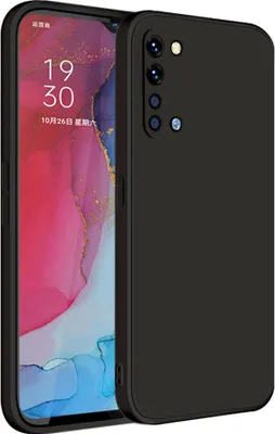 Produktbild von OPPO Find X2 Lite Hülle, LaimTop Slim Liquid Silikon Gel Gummi Schutzhülle für OPPO Find X2 Lite Schwarz