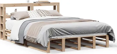 Produktbild von vidaXL Massivholzbett ohne Matratze 120x200 cm Kiefernholz
