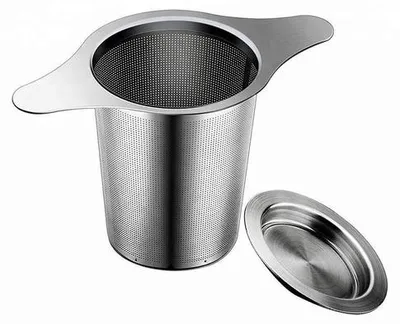 Produktbild von Teefilter mit Griff und Steckplatz - Filter für lose Tee - 2 Stück