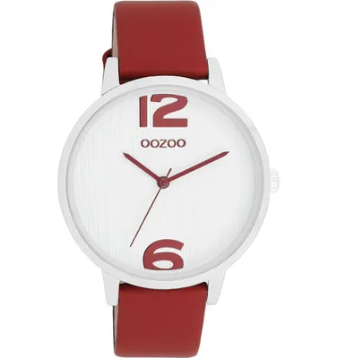 Immagine prodotto di Oozoo orologio da polso in pelle rossa Orologi da donna analogici al quarzo UOC11237