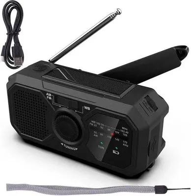 Obrázek produktu pro Kompaktní rádio s USB, LED svítilnou a powerbankou pro kempování