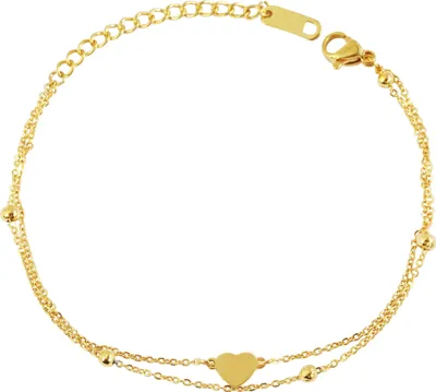 Produktbild von Akzent Armband aus Edelstahl, Herzelement