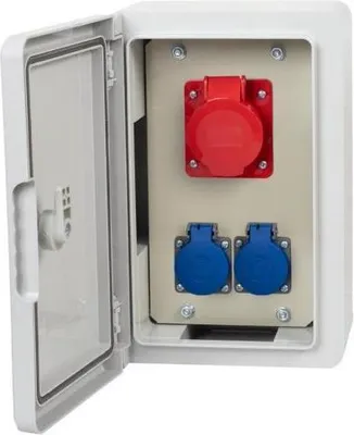 Obrázek produktu pro Stavební rozvaděč RB-200 16A/5P, 2x230V IP65