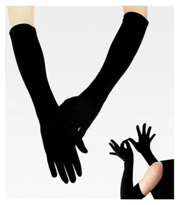 Produktbild von Satinhandschuhe für Damen, lange Abendhandschuhe, Hochzeitshandschuhe, Ellenbogenlange Partyhandschuhe
