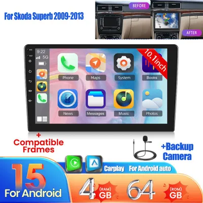 Produktbild von 10,1-Zoll Android 15 Autoradio – Multimediasystem – Navigationssystem – Autoradio – Armaturenbrettradio