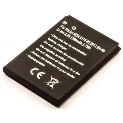 Produktbild von Akku für Nokia BV-6A Li-Ion 3,8 Volt 1200 mAh schwarz