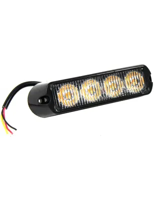 Obrázek produktu pro Výstražný strobo maják predátor, oranžový, 4LEDx3W, 12-24V, ECE R65