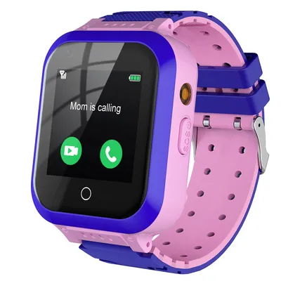 Image de T3 4G Smartwatch pour enfants avec caméra GPS 2 voies voix & vidéo appel SOS pour 4-12 ans anniversaire enfant Rose