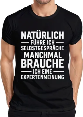 Immagine prodotto di Certo che parlo da solo divertente regalo sarcastico Maglietta da uomo, nero, M