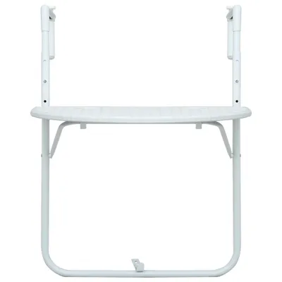 Immagine prodotto di Tavolo da Balcone Pensile Bianco 60x64x83,5cm Plastica Rattan