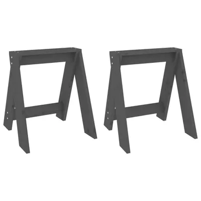 Obrázek produktu pro vidaXL Stolička 2 ks. Šedá 40x40x45 cm borovicový masiv