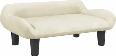 Obrázek produktu pro vidaXL Pelíšek pro psy Cream 70x40x24 cm Velvet