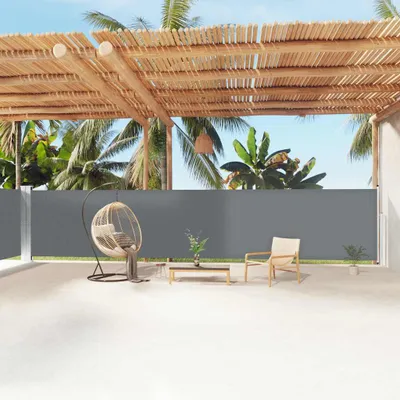 Produktbild von vidaXL Seitenmarkise Ausziehbar Anthrazit 160x1200 cm