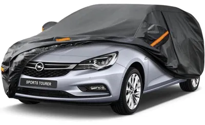 Zdjęcie produktu dla Pokrowiec samochodowy Autoplane, wodoodporny i oddychający, pasujący do modeli Opel Astra L, K, J, Sports Tourer, Caravan (lata produkcji 2004-2025), kolor: czarny