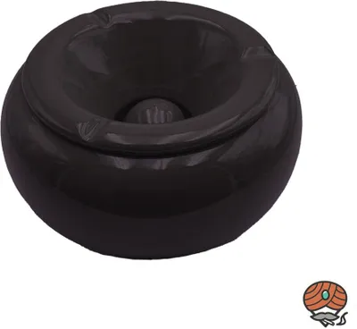Produktbild von Angelo Keramik Windaschenbecher, Schwarz 18cm