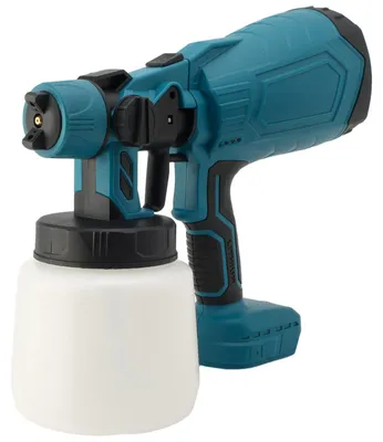 Produktbild von Elektrische Farbspritzpistole - HVLP Farbsprüher - 1000 ml Behälter - 1,8 mm Düse - Handgeführt kabellos - Nur Spritzpistole ohne Akku