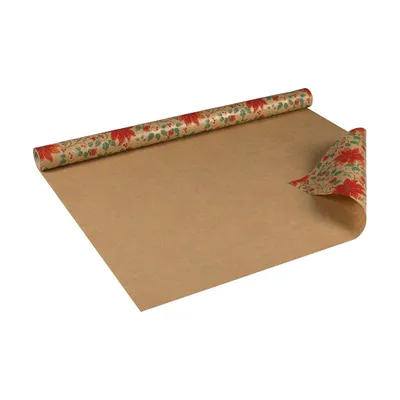 Immagine prodotto di Carta da regalo per Natale, Stella di Natale, rosso, 0,70 x 10 m