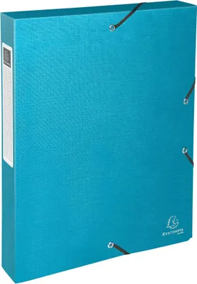 Produktbild von Exacompta 59640E Sammelbox TEKSTO mit Gummizug 40 mm breit aus extra starkem Kar