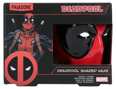 Produktbild von Becher in der Form von Deadpool