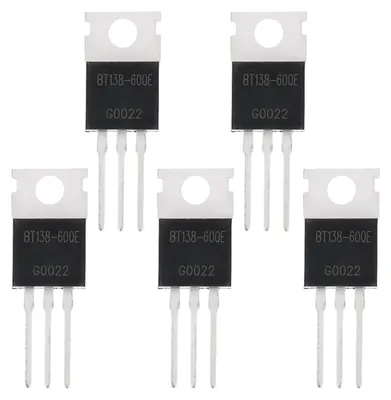 5x Thyristor BT138-600E TO-220 600V 12A