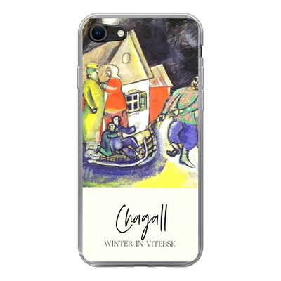 Produktbild von MuchoWow® Handyhülle Schutzhülle Hülle für iPhone 8 Winter in Witebsk - Chagall Silikon Softcase Handy Hülle - Schutzhaube