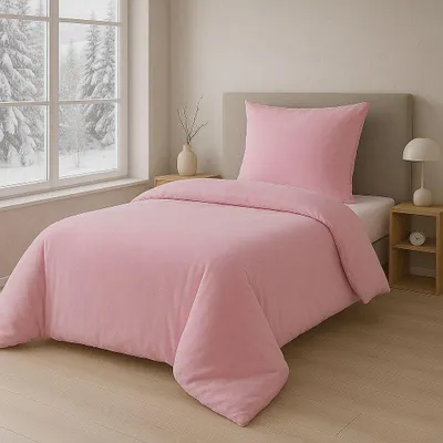 Produktbild von Malika Mikrofaser-Cashmere-Touch-Bettwäsche 2-teilig, 135 × 200 + 80 × 80 cm, Rosa
