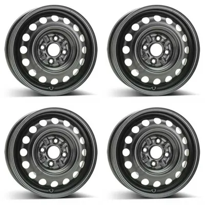 Productafbeelding van 4 stalen velgen, 4.5Jx14 inch, ET39, 4x100 boutgaten, geschikt voor Toyota Aygo. Set van 4