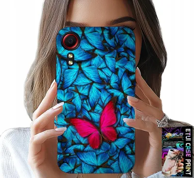Obrázek produktu pro Pouzdro Pro Samsung Galaxy Xcover 5 - Modrý Motýl, Motýl, Ženské Vzory