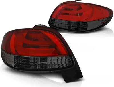 Produktbild von LED Rückleuchten passend für Peugeot 206 Bj. 98-06 Rot/Smoke