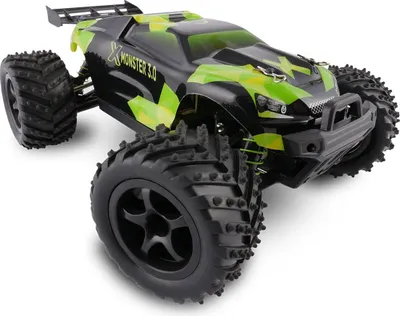 Image de X-Monster Truck voiture télécommandée RC 30 km/h, 1:18, 2 accus, 4 roues motrices, portée 100m