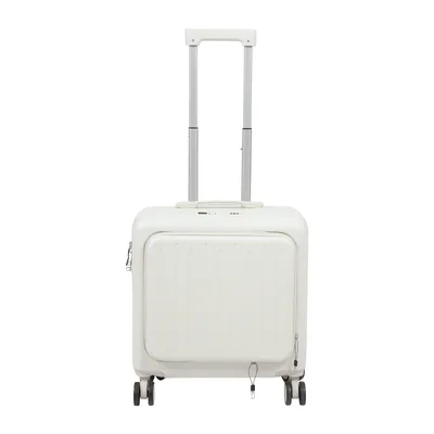 Produktbild von Reisegepäck Reisekoffer Handgepäck  18 zoll  Boarding Koffer mit Fronttasche Koffer Weiß max30kg