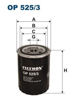 Zdjęcie produktu dla Filtr oleju FILTRON OP 525/3
