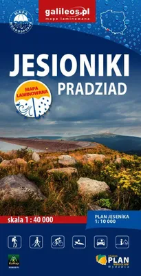 Produktbild von Jeseníky / Praděd, Jesenik. Laminierte Touristenkarte. Ausgabe 2025/2026. Galileos