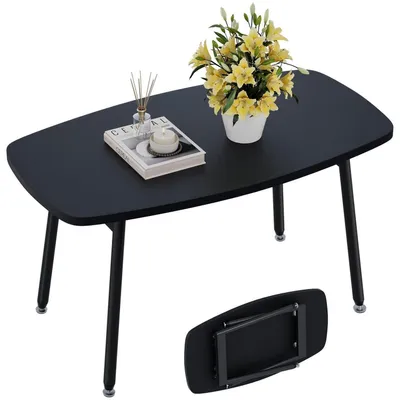 Immagine prodotto di Tavolino pieghevole, dimensioni 80 x 40 x 45 cm, colore nero