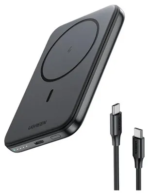 Produktbild von Ugreen 25207 Powerbank 5000 mAh Kabelloses Aufladen Schwarz