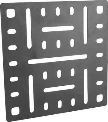 Image de 210 x 2 mm Plateau de chargement pour camion en alliage d'aluminium, plateau de rangement multifonctionnel et peu encombrant pour rail en L