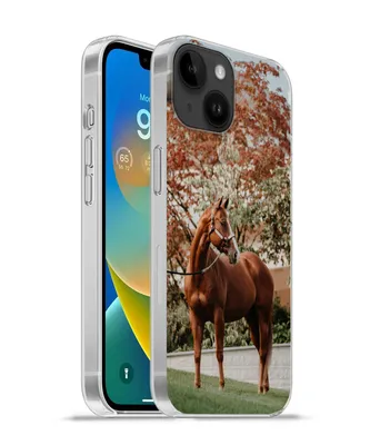 Produktbild von MuchoWow® Handyhülle Schutzhülle Hülle für Apple iPhone 14 - Softcase Pferd - Baum - Halfter Silikon Softcase Handy Hülle - Mobiltelefonhülle