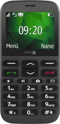 Obrázek produktu pro Doro 1370, Single SIM, 6,1 cm (2.4"), 3 MP, Bluetooth, 1000 mAh, Černá