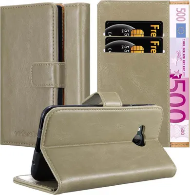 Produktbild von Cadorabo Hülle für HTC U PLAY Schutzhülle in Braun Handyhülle Book Tasche Case Etui Luxury