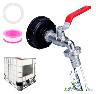 Produktbild von Auslaufhahn IBC 3/4 Zoll für Regentonnen und IBC Tanks 600/1000L, 1 Stück