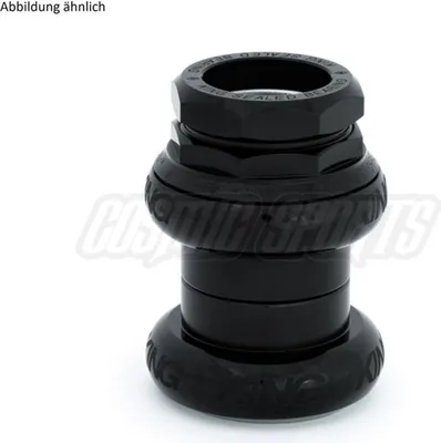 Zdjęcie produktu dla Zestaw słuchawkowy Chris King GripNut, łożysko ze stali nierdzewnej, 1", Sotto Voce, EC30/25.4-24tpi | EC30/26, czarny