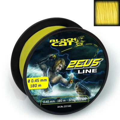 Obrázok produktu pre Black Cat Šnúra Zeus Line Svietivo Žltá 1m 59kg, 0,60mm