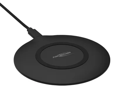 Image de ANSMANN WiLine 15R Station de recharge Qi, compatible avec iPhone, Samsung, Huawei et bien d'autres.