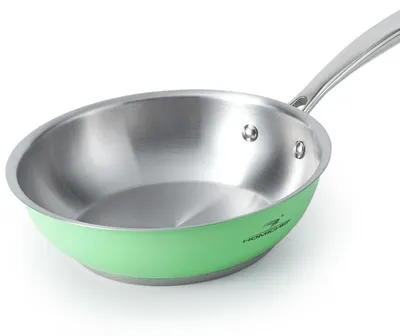 Produktbild von Bratpfanne 24 cm Mintgrün Edelstahl Ungiftig Keine Beschichtung Induktion