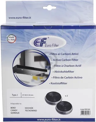 Produktbild von Kohlefilter wie Respekta MIZ2050 146mmØ für Dunstabzugshauben 2Stk