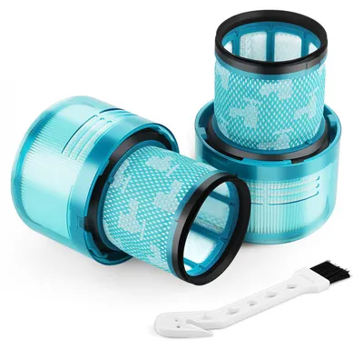 2er-Pack Waschfilter für Dyson V11/V15, mit Bürste