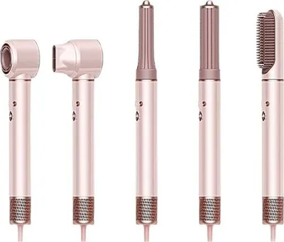 Produktbild von Multifunktionaler Haartrockner, 5in1 Hairstyler, mit Lockenstab automatisch, Warmluftbürste, Haarglätter Bürste & Föhn, Ionentechnologie