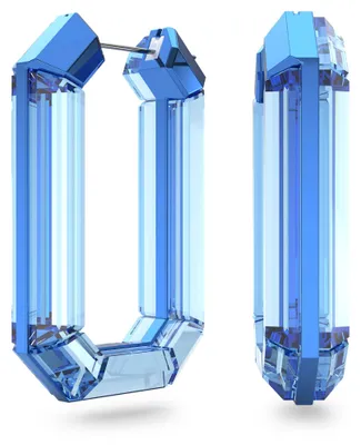 Produktbild von Swarovski Lucent Kreolen Statement Achteckform, Leuchtend Blau, Artikelnummer 5633950